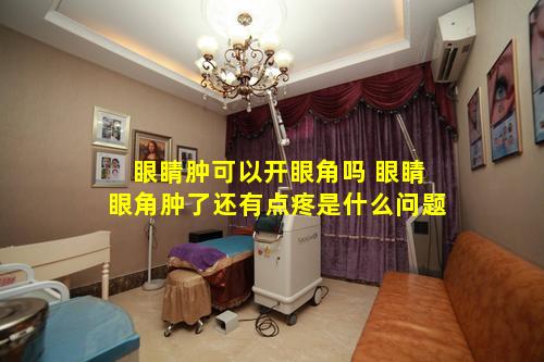 眼睛肿可以开眼角吗 眼睛眼角肿了还有点疼是什么问题